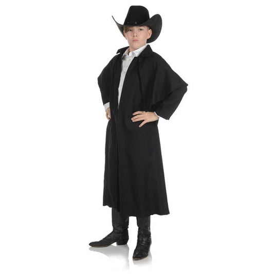 Wild West Duster Coat Child Black