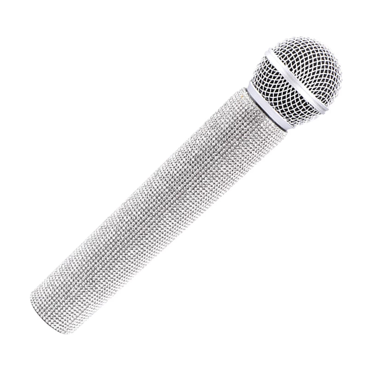 Microphone Rhinestone 9in Party / Costume Age 8+ Silver