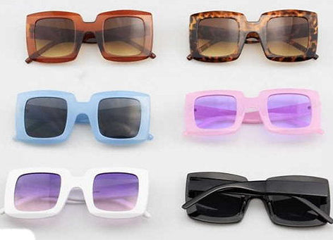 GAFAS DE SOL DE FORMA RECTANGULAR CON ASPECTO RETRO Y COLORES SURTIDOS