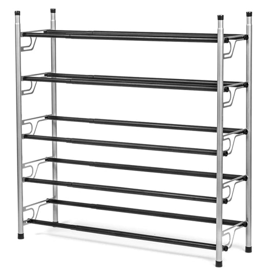 5 Tier Dual Position Slide & Adjust Shoe Rack L 22.08-43.7 X W 8.98 X H 31.10