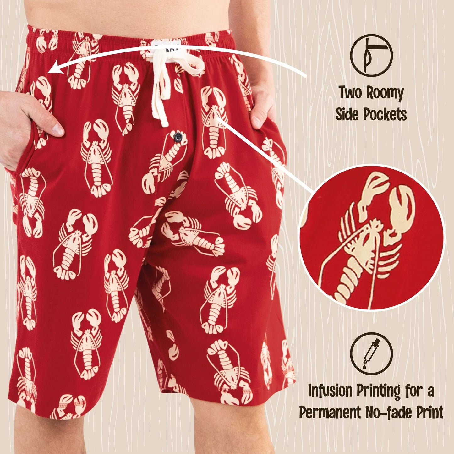Lobster Men's PJ Shorts