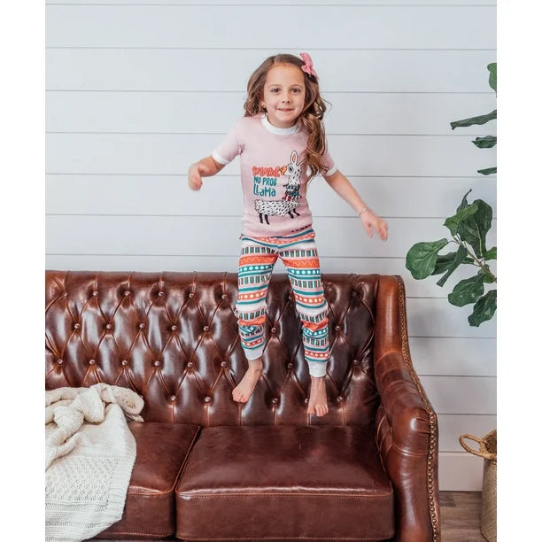 Llama Short Sleeve Kid PJ Set