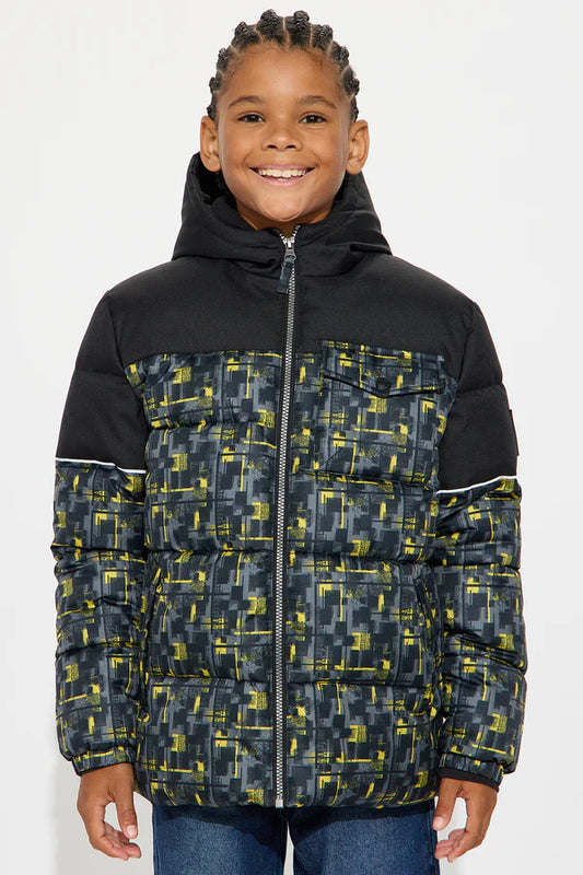 Chest Pocket Puffer Black