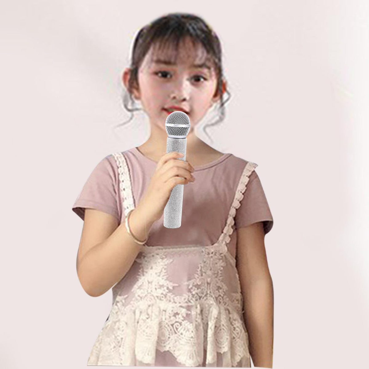 Microphone Rhinestone 9in Party / Costume Age 8+ Silver