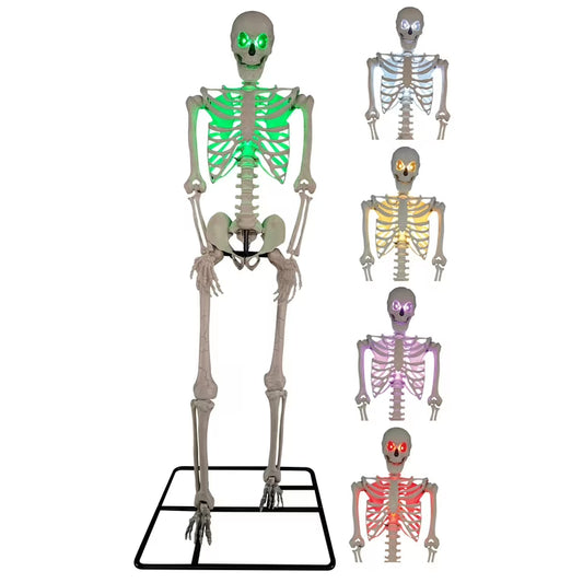 10" Standing Titan Skeleton with Multicolor Lights