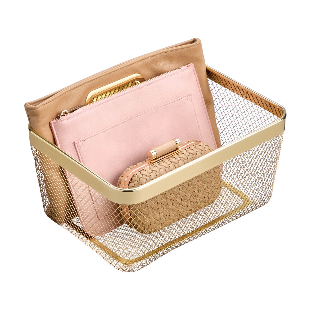Basket Brass 12 x 9 x 6