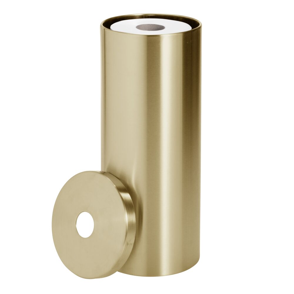 Patton Round Toilet Paper Roll  Brass