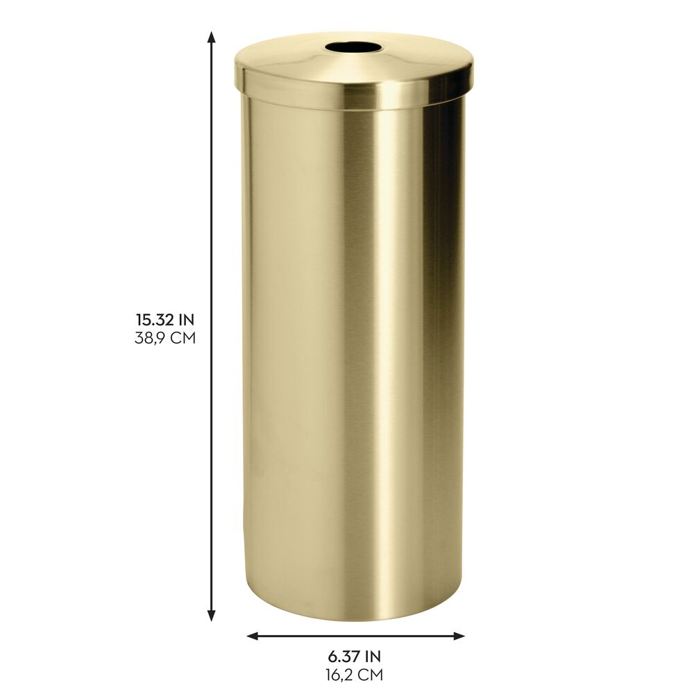 Patton Round Toilet Paper Roll  Brass