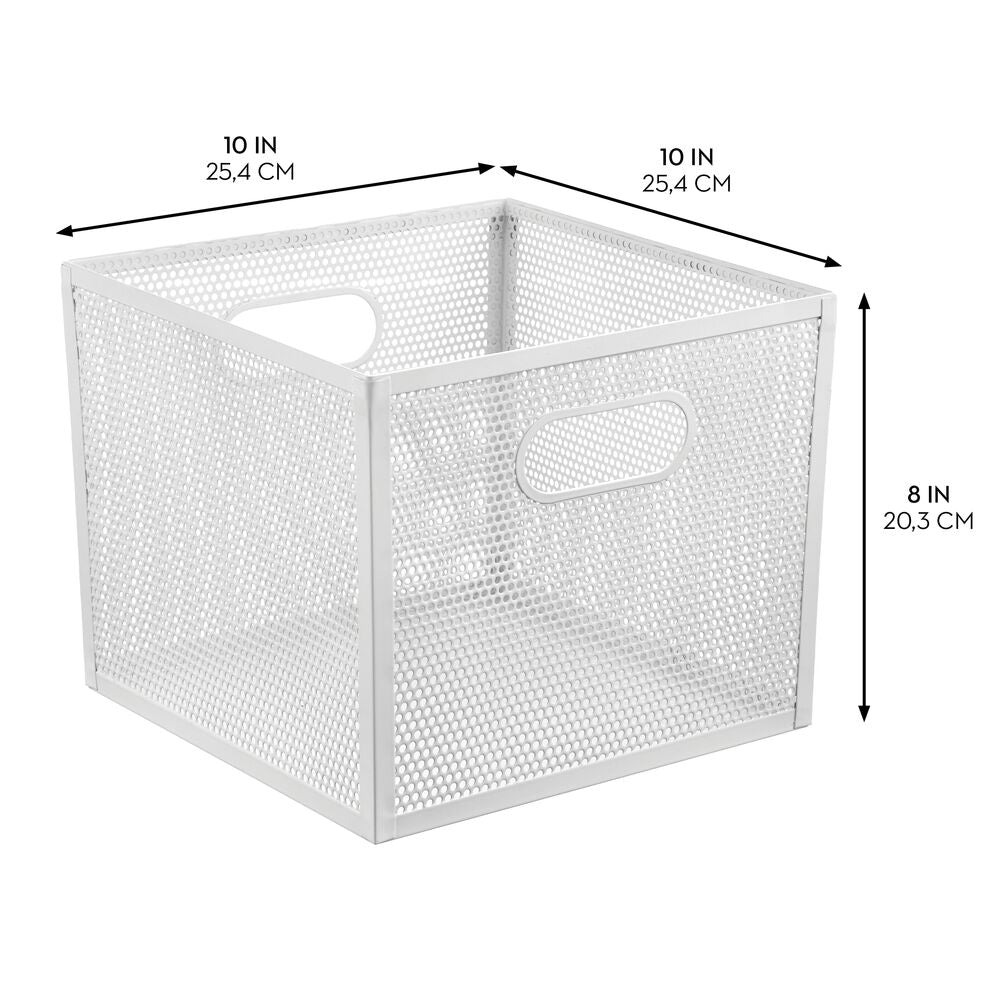 10 x 10 x 8  Bin Matte White