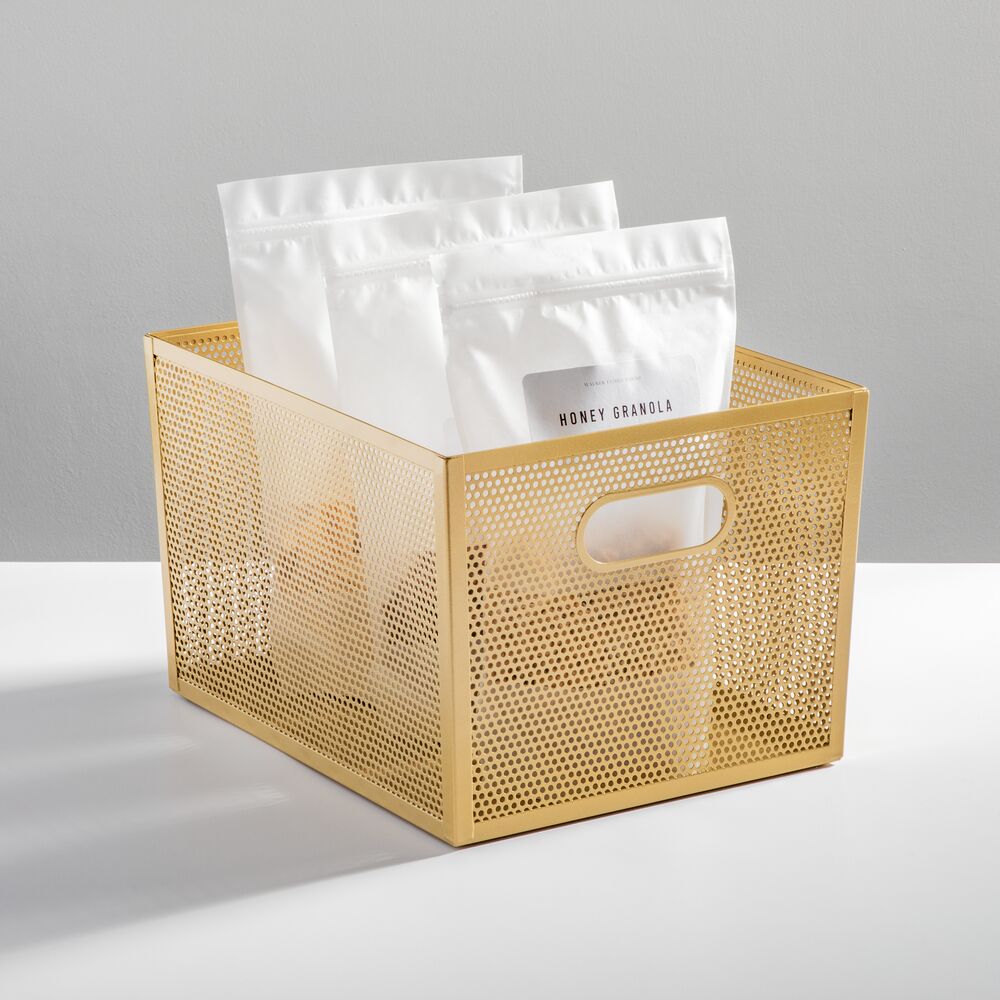 12x10x8  Bin Brass