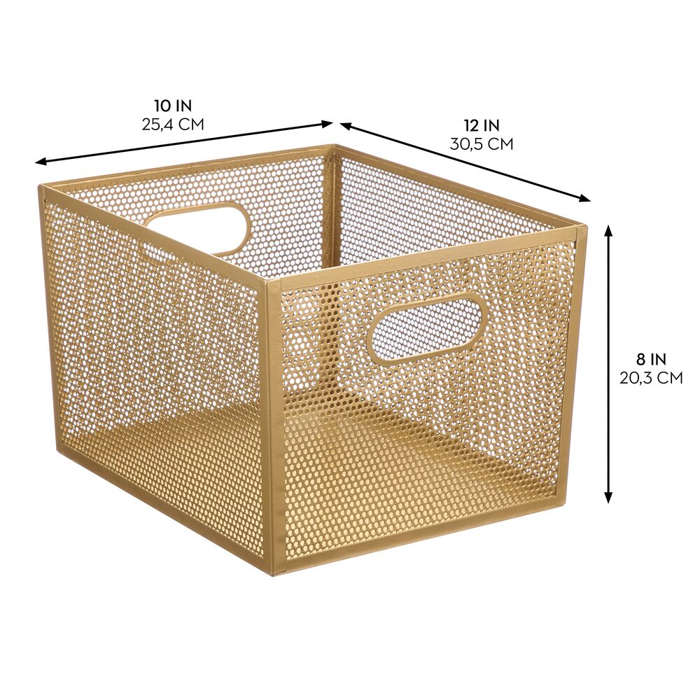 12x10x8  Bin Brass