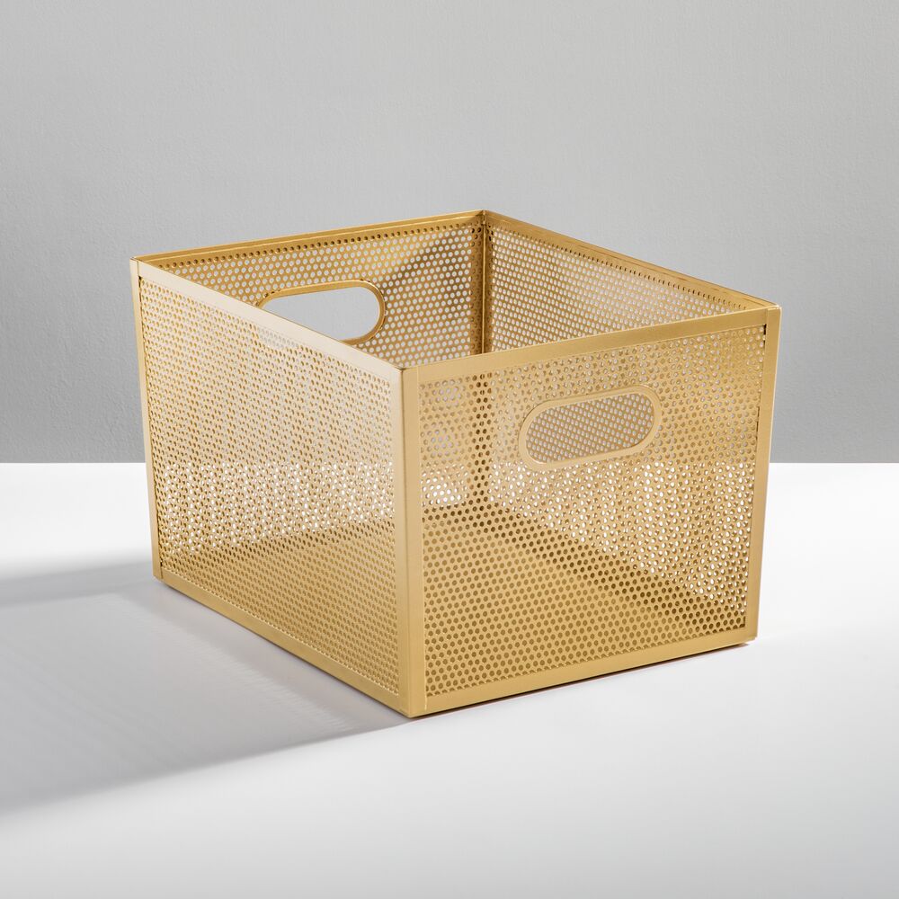 12x10x8  Bin Brass
