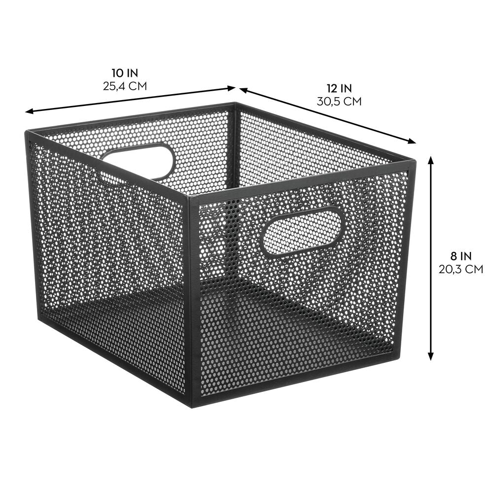 12x10x8  Bin Black