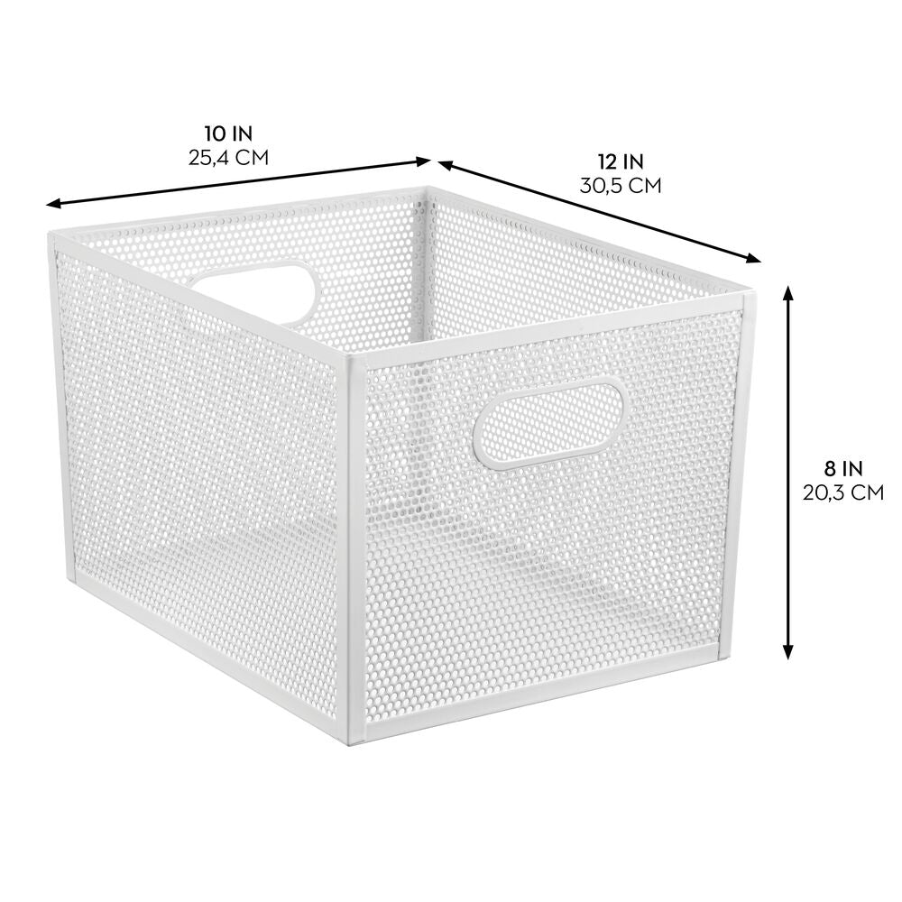 12x10x8 Bin Matte White
