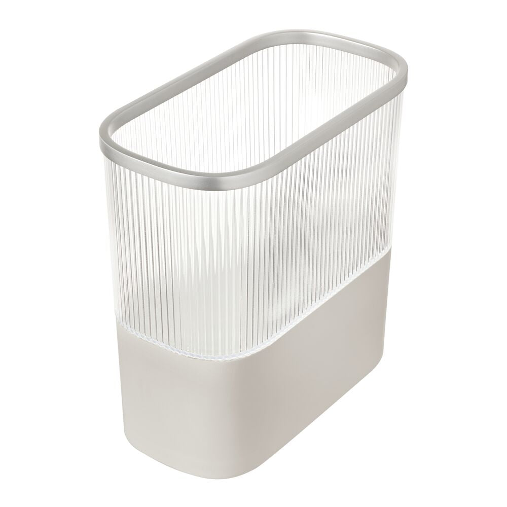 Fluted  Waste Can with Toilet Paper Reserve
