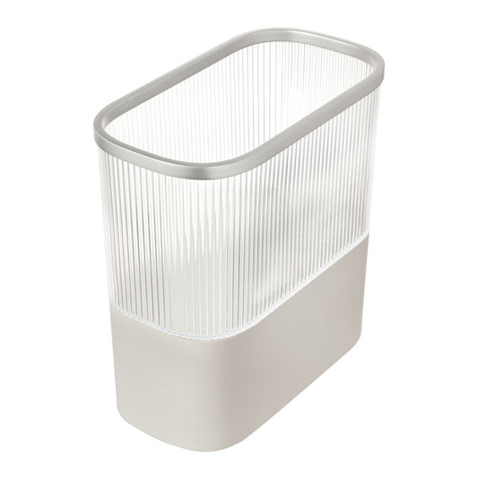 Fluted  Waste Can with Toilet Paper Reserve