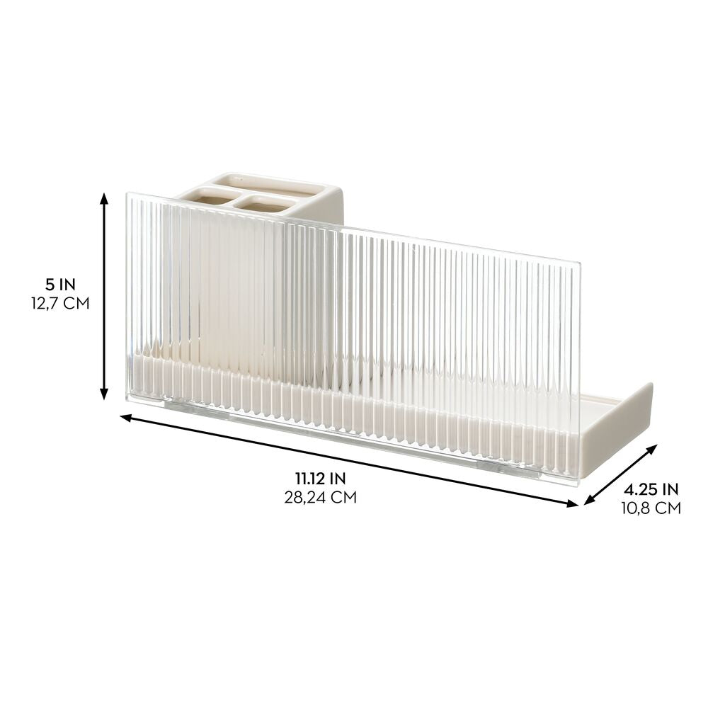 Fluted  Shield Toothbrush Tray