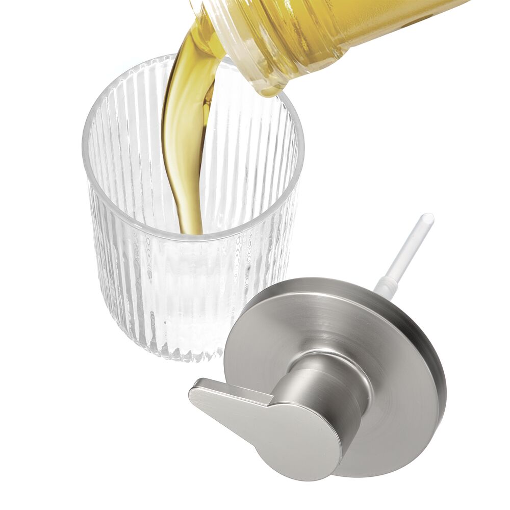 Fluted Glass Soap Pump