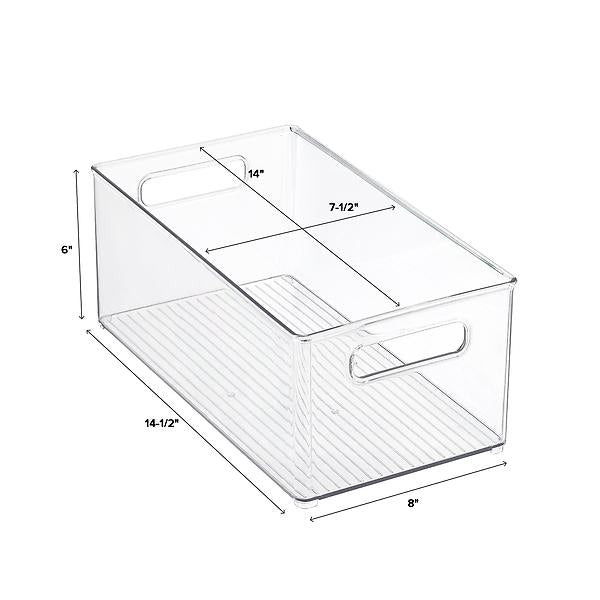 Linus Deep Stacking Bin Clear
