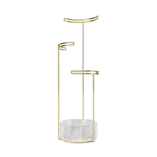 Tesora Jewelry Stand Brass