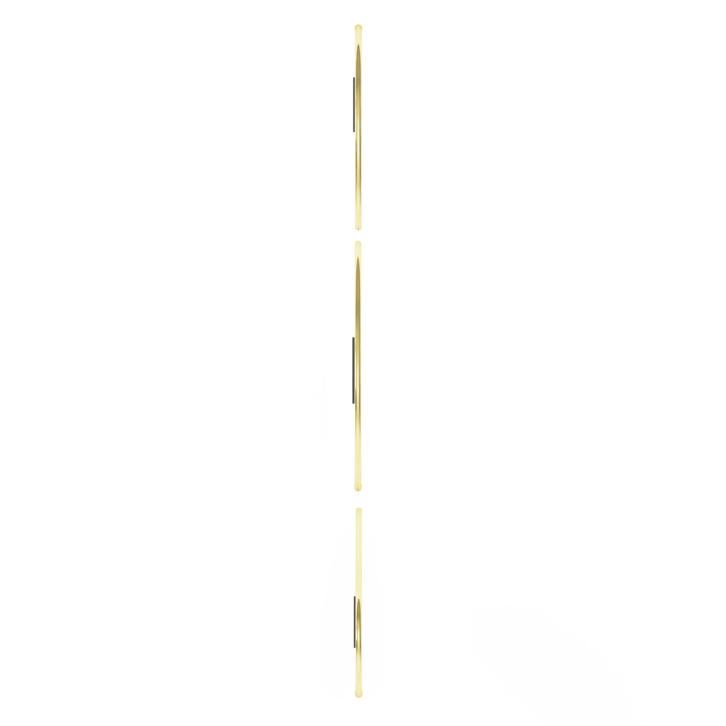 Hubba Pebble , Set of 3 Brass