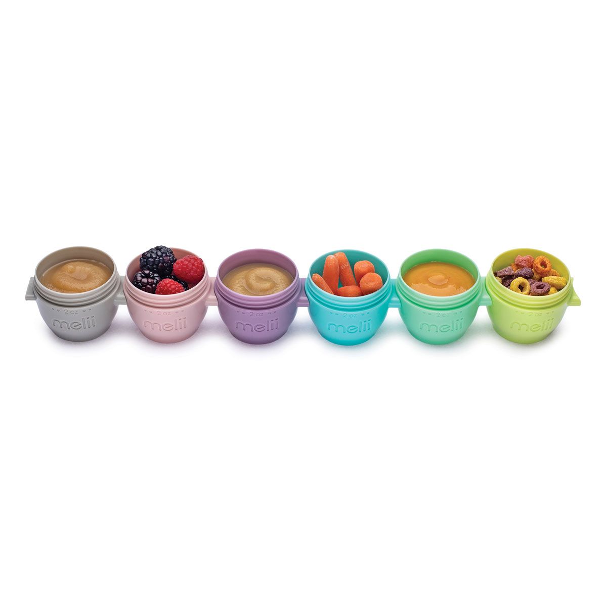 Melii Snap and Go Pods, 2-Ounce, Set of 6