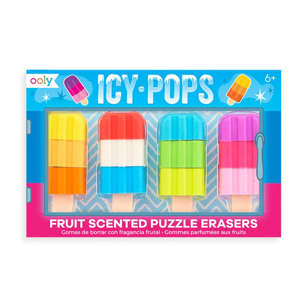 Icy Pops Scented Puzzle Erasers