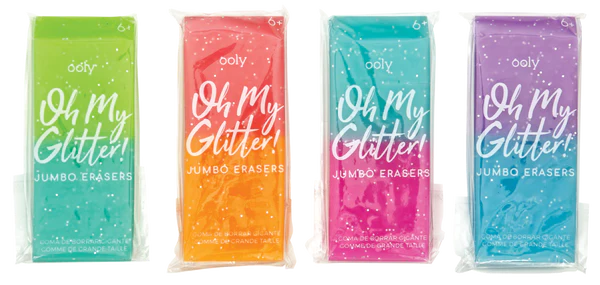 Oh My Glitter! Jumbo Erasers