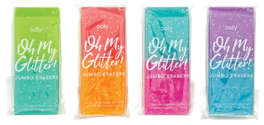 Oh My Glitter! Jumbo Erasers