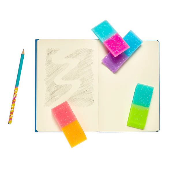 Oh My Glitter! Jumbo Erasers
