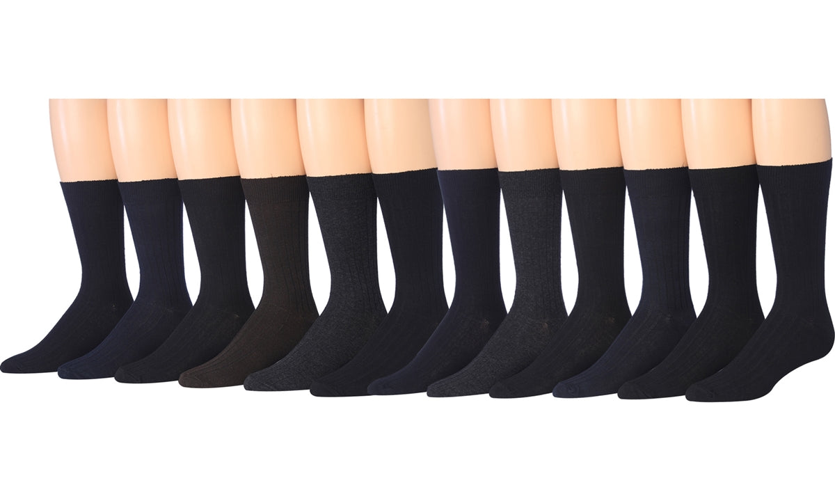 Men's Ribbed Dress Socks 1-Pair Pack