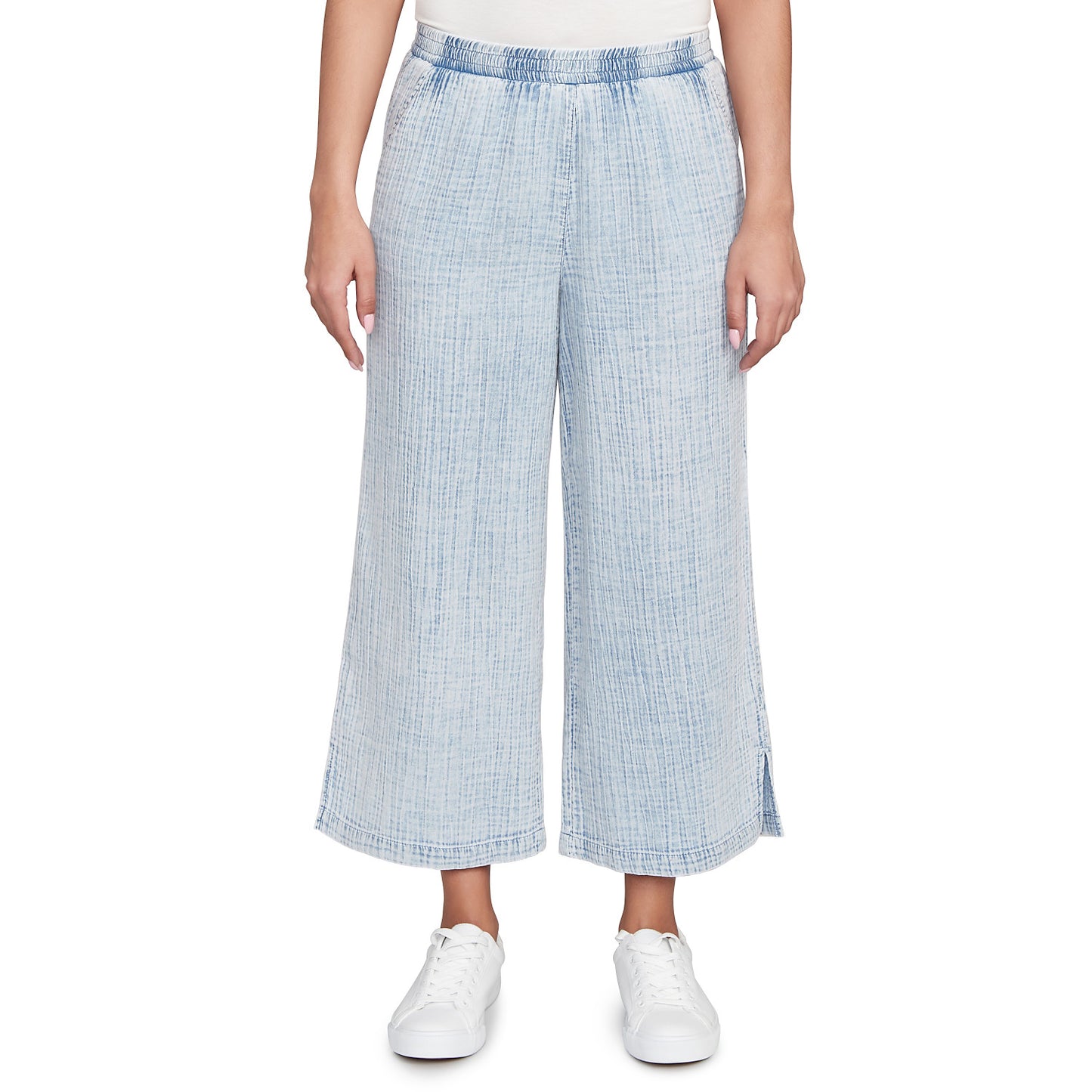 Snow Washed Wide Leg Pant Chambry  - Ruby Rd