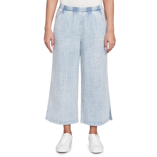Snow Washed Wide Leg Pant Chambry  - Ruby Rd