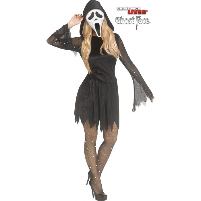 Pearl Velour Bling Ghost Face® - Adult