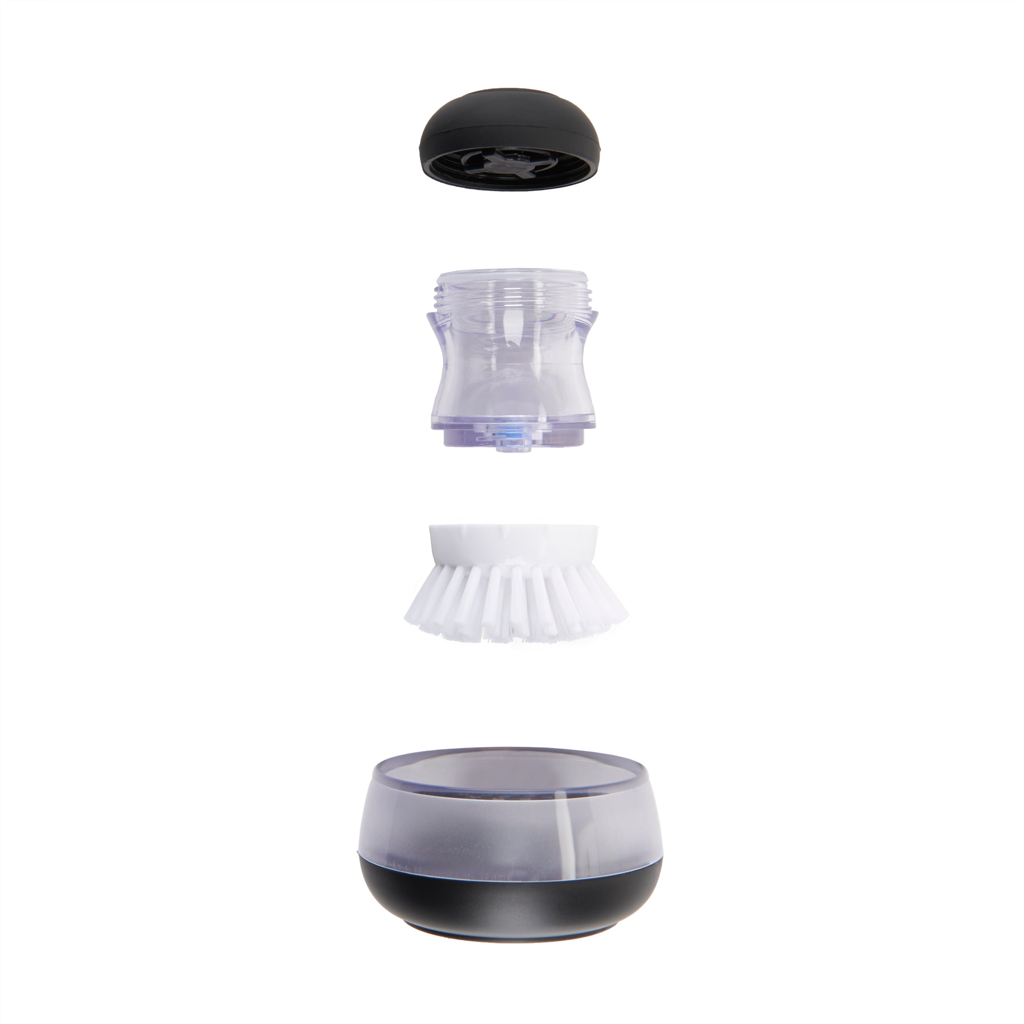 Soap Dispensing Palm Brush Storage Set