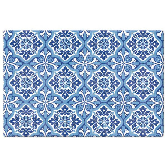 Kos Blue Medallion Comfort Floor Mat