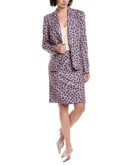 Skirt Suit Purple Print - Nanette Lepore