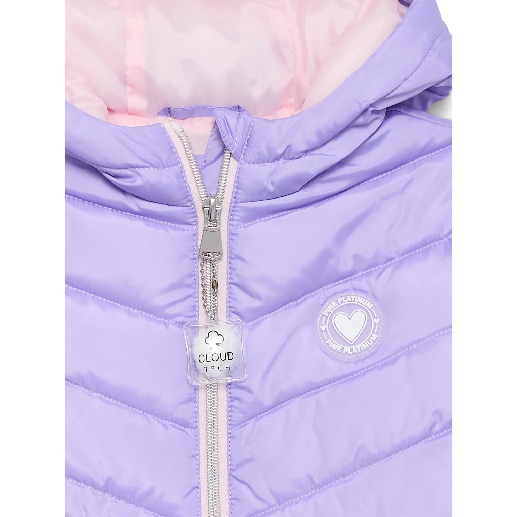 Solid Faux Packable Midwt Jacket Hot Purple