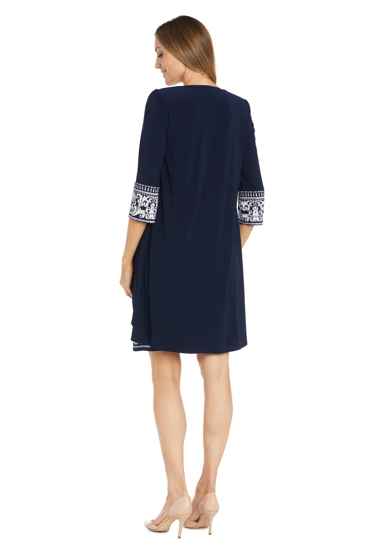 Puff Print Flyaway Jacket Dress - RM Richards