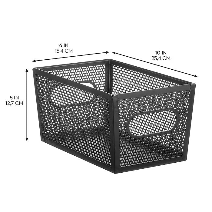 10 x 6 x 5  Bin Matte Black