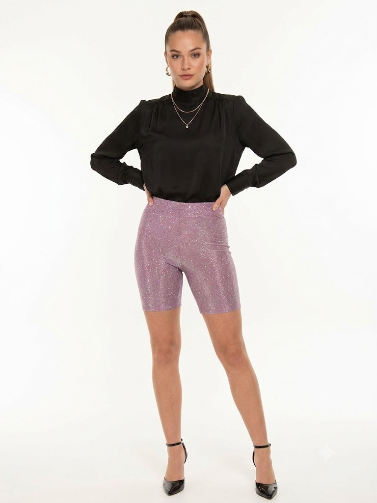Super Shine Bike Shorts Pink