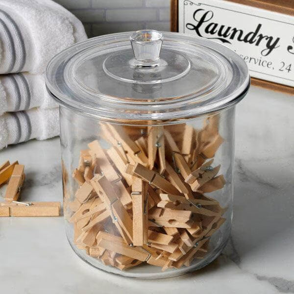 3 qt. Goode Sundry Jar with/Glass Lid + fitment Clear