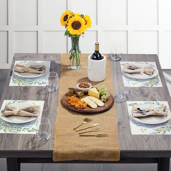 Azul/Gris – Salvamanteles de cuero PVC