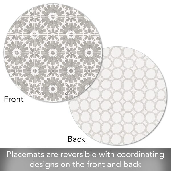 A Country Weekend Round Reversible Placemat