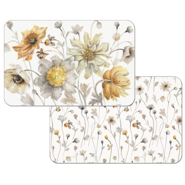 Campos de oro – Mantel individual reversible fácil de cuidar