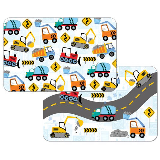 Kids Construction Trucks – Easycare Reversible Placemat