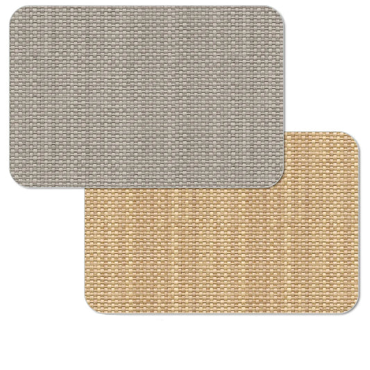 Taupe Faux Basket Weave – Easy-care Reversible Placemat