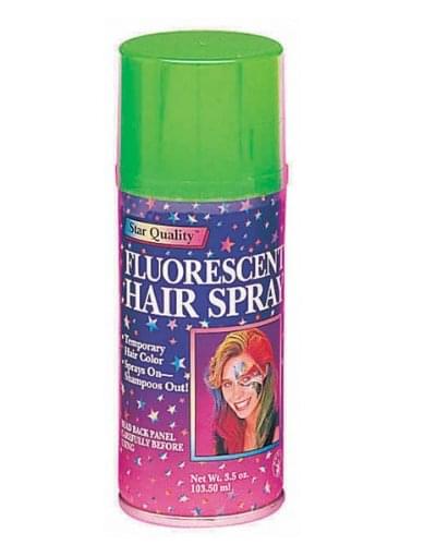 Bright color hairspray Green