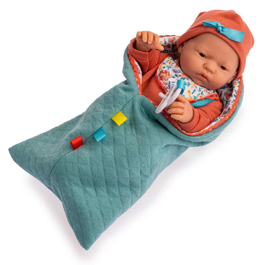 La Mini Newborn 9.5" All Vinyl Anatomically Correct Real Girl Baby Doll NATURE
