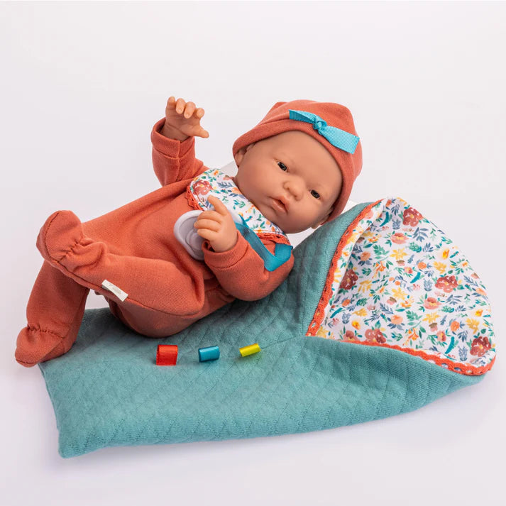 La Mini Newborn 9.5" All Vinyl Anatomically Correct Real Girl Baby Doll NATURE